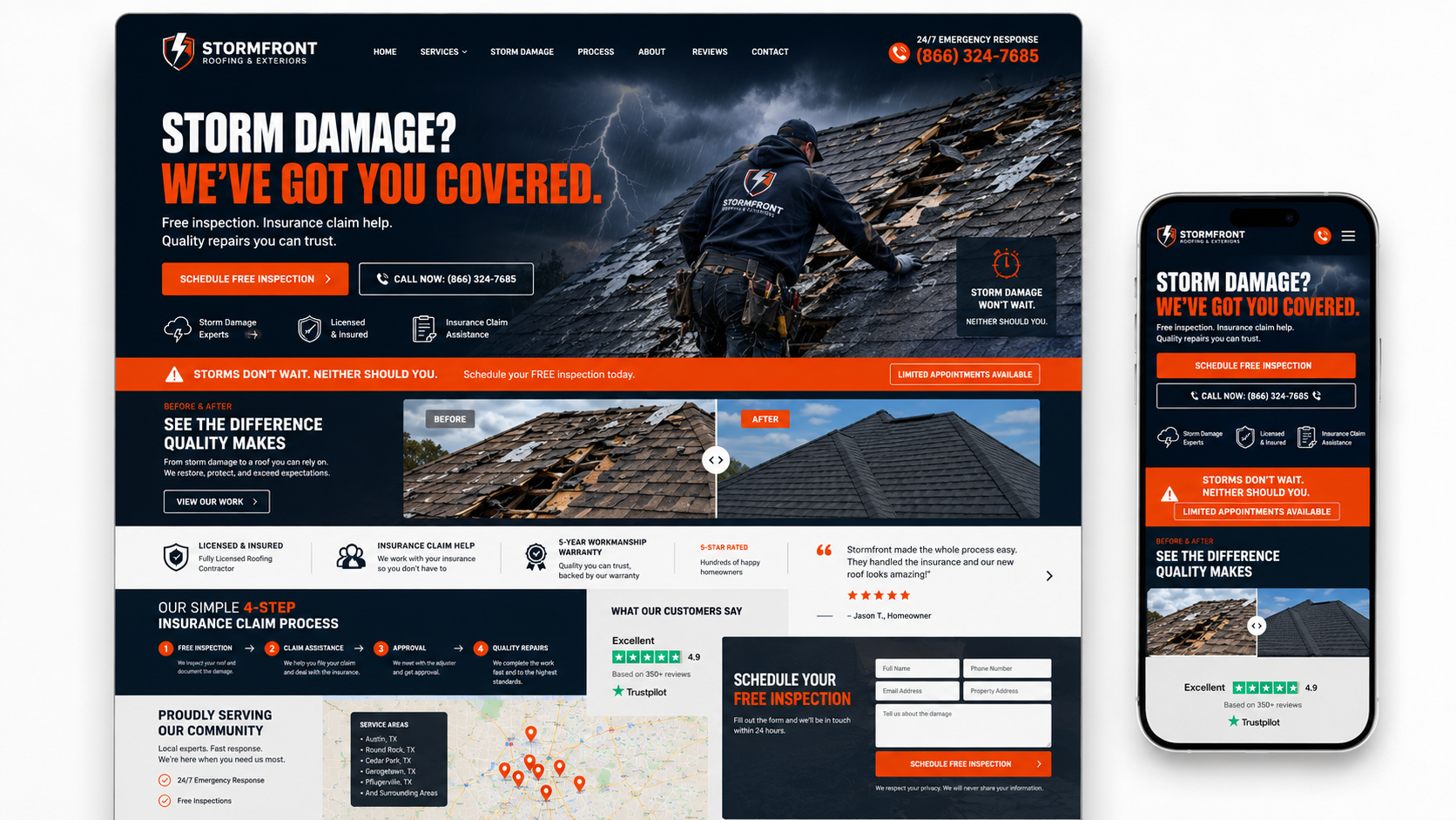 Stormfront template preview
